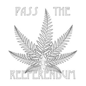 "Pass The Reeferendum" : Women's Organic Tee  Design