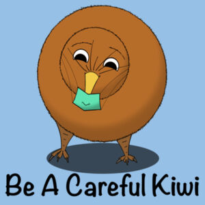 "Be A Careful Kiwi" : Kids Tee Design
