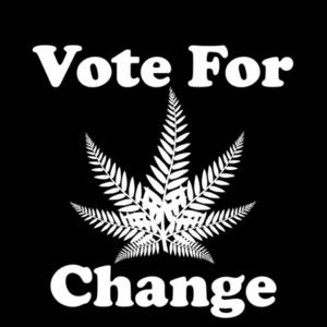 "Vote For Change" : Men's V-Neck Tee   Design